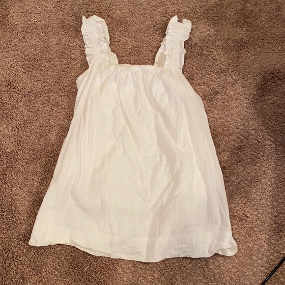 Mustard Seed Dresses Mustard Seed White Dress With Ruffle Straps